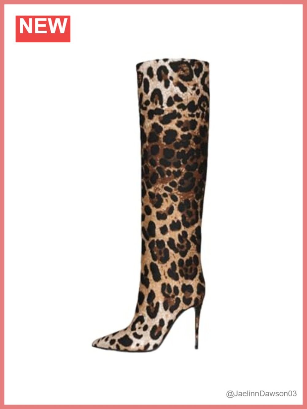 Women's Pointed Toe Knee High Heel Boots Microfibre Tall Fashion Boots